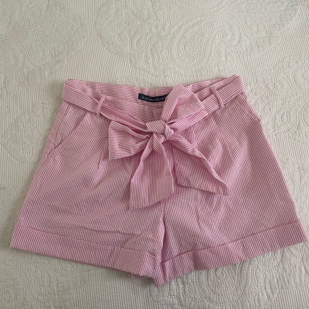 Lauren James shorts with tie belt